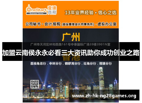 加盟云南侯永永必看三大资讯助你成功创业之路